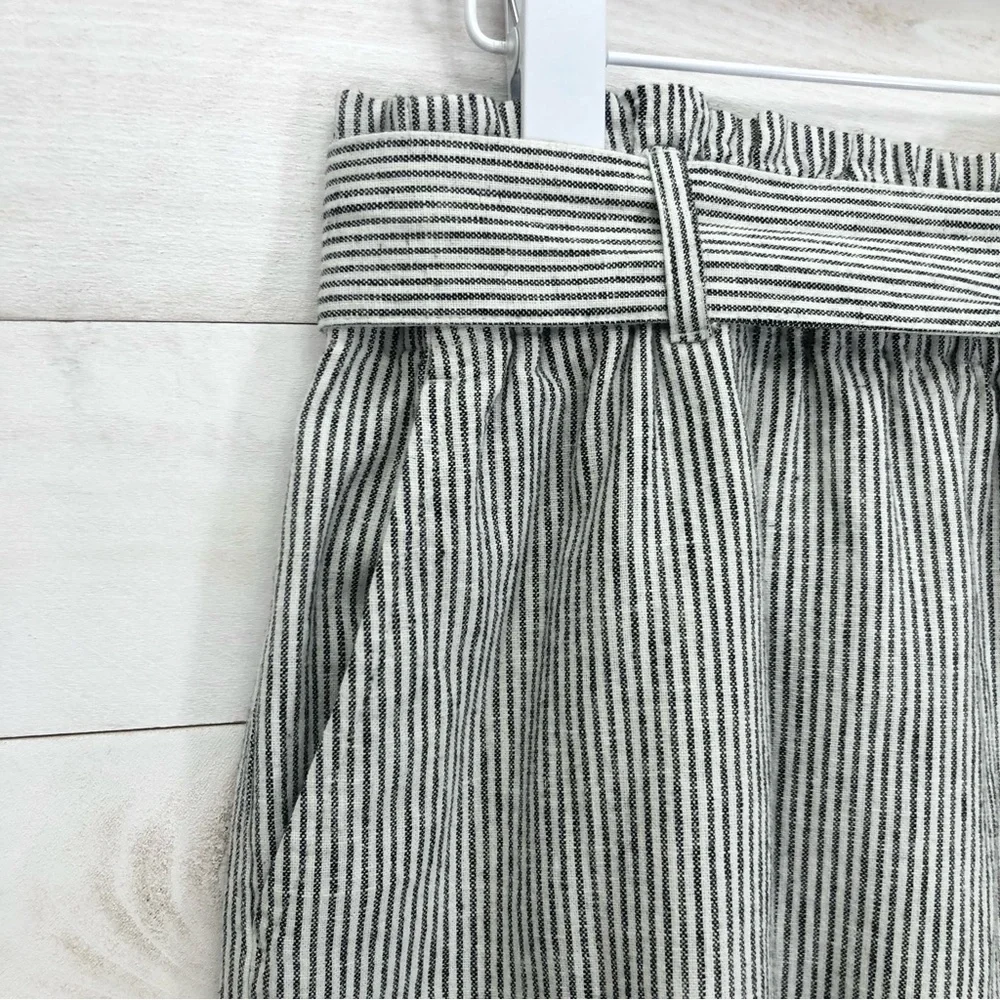 J. Crew Paper Bag Skirt • Sz M • White with Black Pinstripes • EUC - Picture 7 of 12